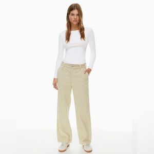 Aritzia TNA Corduroy pants - beige/tan, size 00
